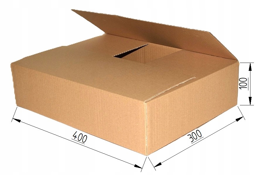 KARTON PUDEŁKO 400x300x100 20 szt InPost gabaryt B Marka inna
