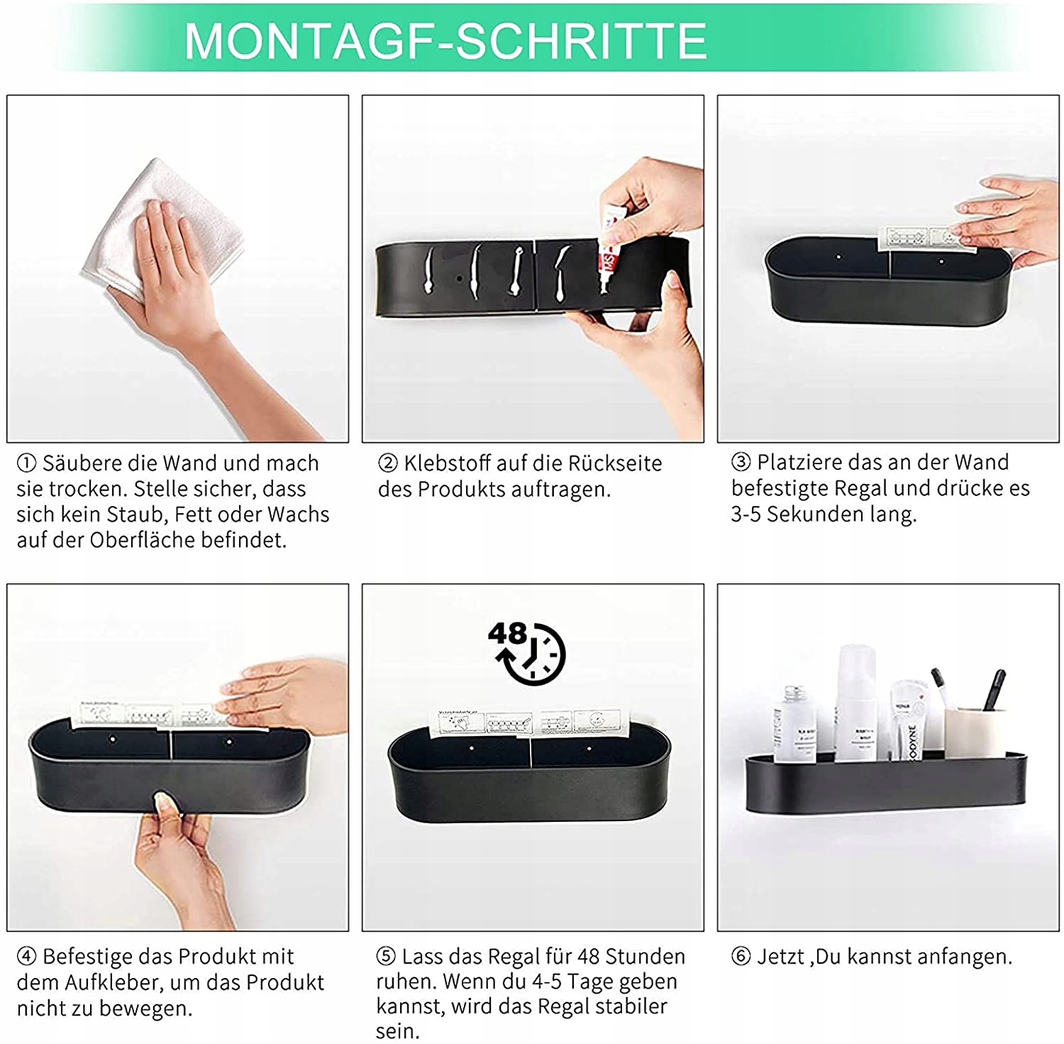 PÓŁKA ŁAZIENKOWA WISZĄCA POD PRYSZNIC LOFT 30CM Rodzaj naścienna