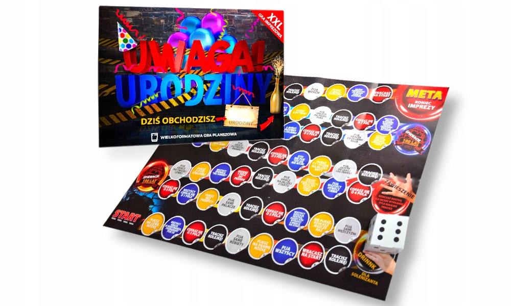 GRA NA URODZINY ALKOHOLOWA TOWARZYSKA IMPREZOWA Czas rozgrywki Do 2 godzin