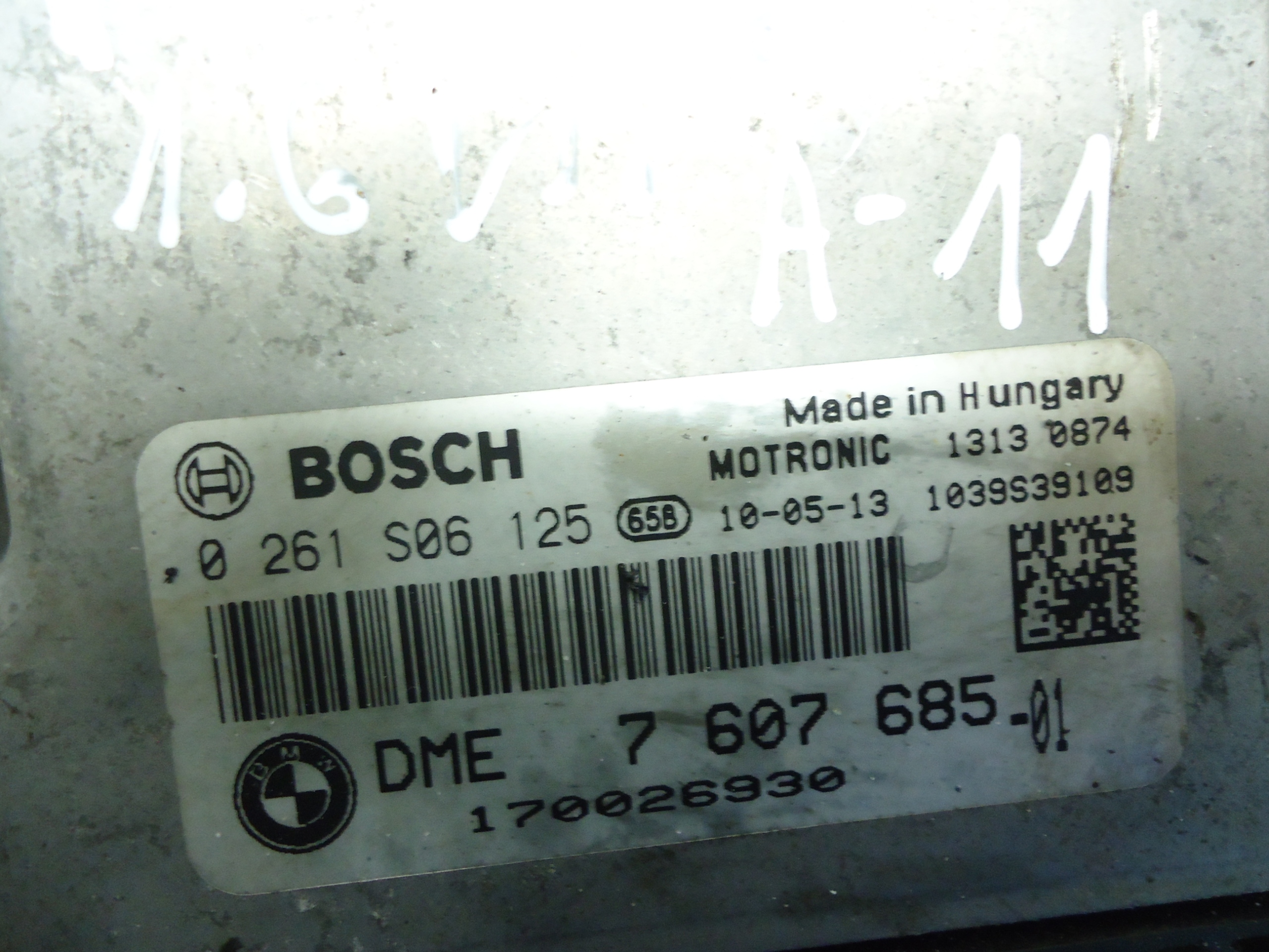 PEUGEOT 1.6 VTI computer Motore 0261S06125 7607685