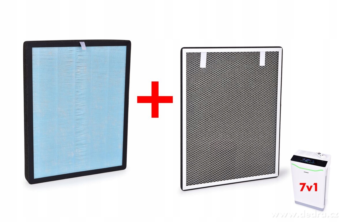 Dedra 1+1 sada filtrů do Nové čističky vzduchu, typ: 7in1 AbsolutionAIR