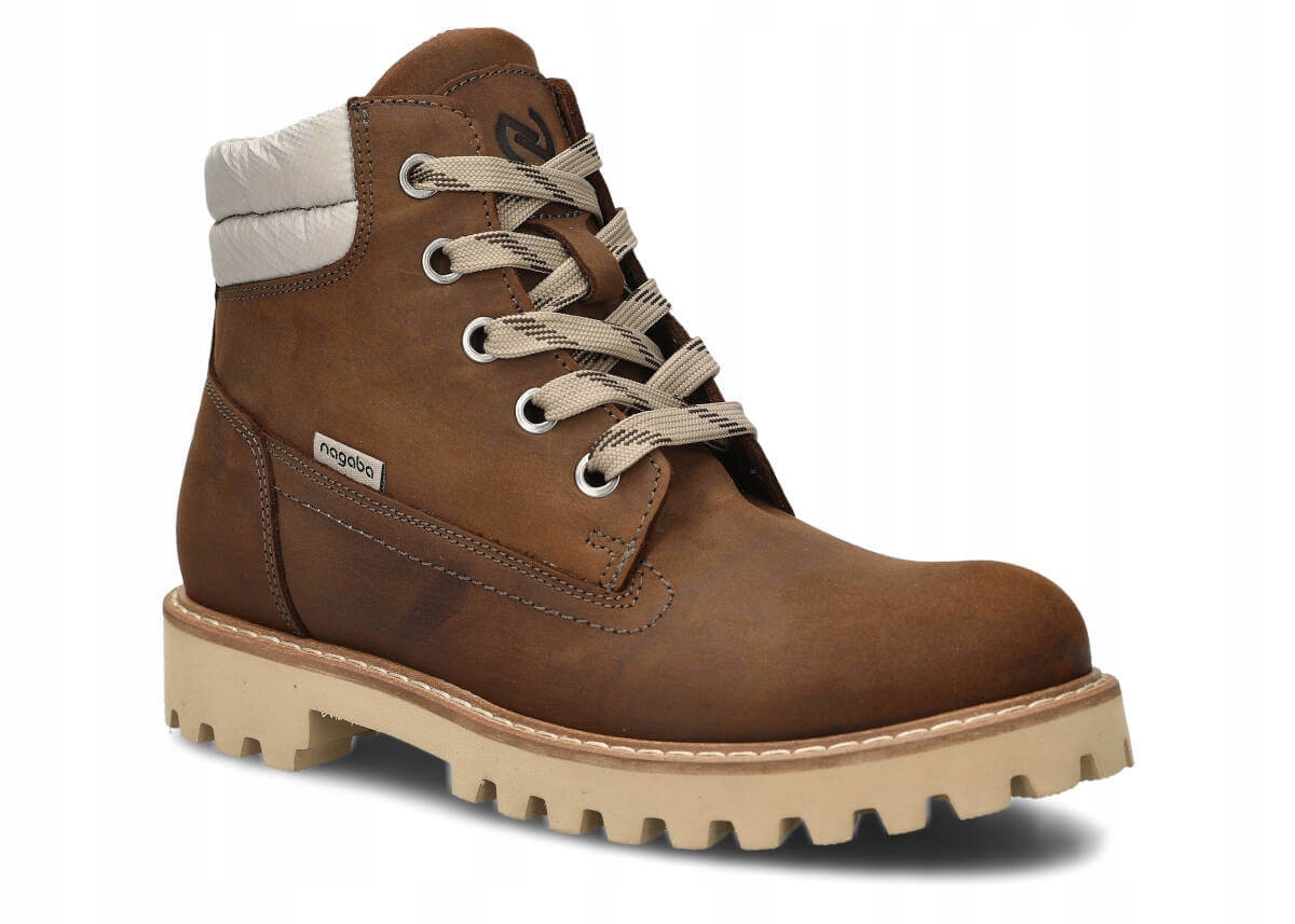 Nagaba 622 Olivová – Pohodlné, Kožené Polské Dámské Traperky