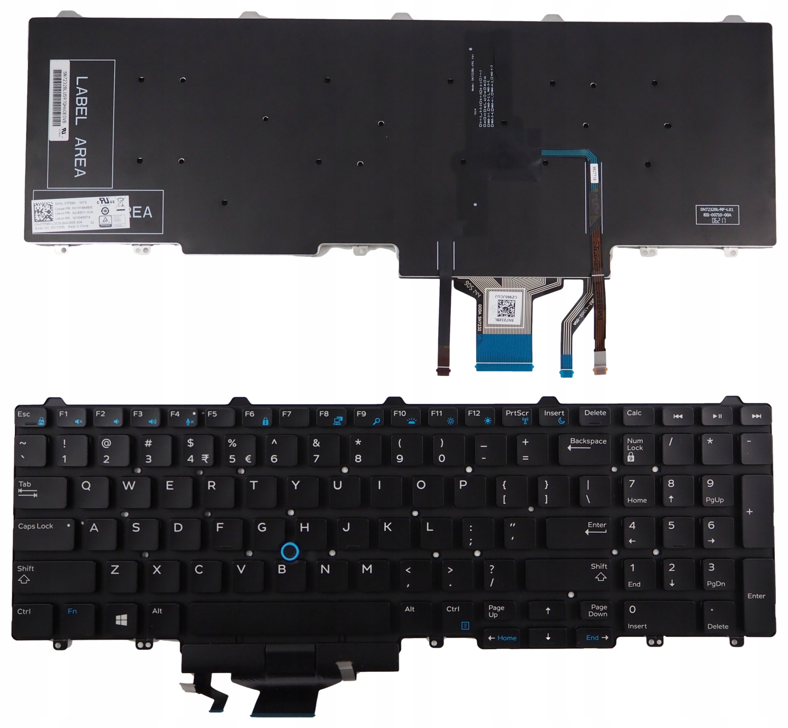 

Klawiatura do Dell Latitude E5550 E5570 E5580 Led