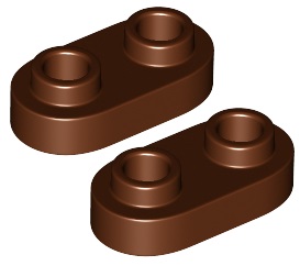 

Lego Płytka Zaokr. 1x2 Brązowa (35480/6248944) x2
