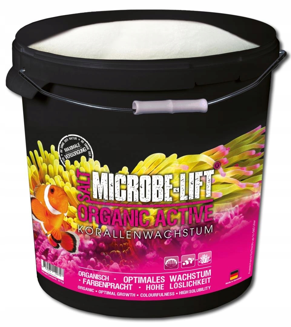 Mořská Sůl Do Akvária Organic Active Salt Solanka Pro Korály 10 Kg