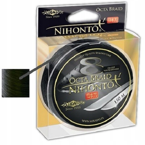 Mikado Plecionka Nihonto Octa Black 0,16mm/150m 12,90kg