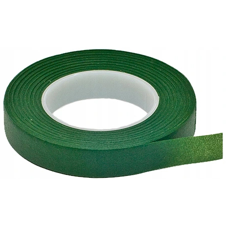 TAŚMA MASKUJĄCA Florystyczna ZIELONA - 13mm 27,4m