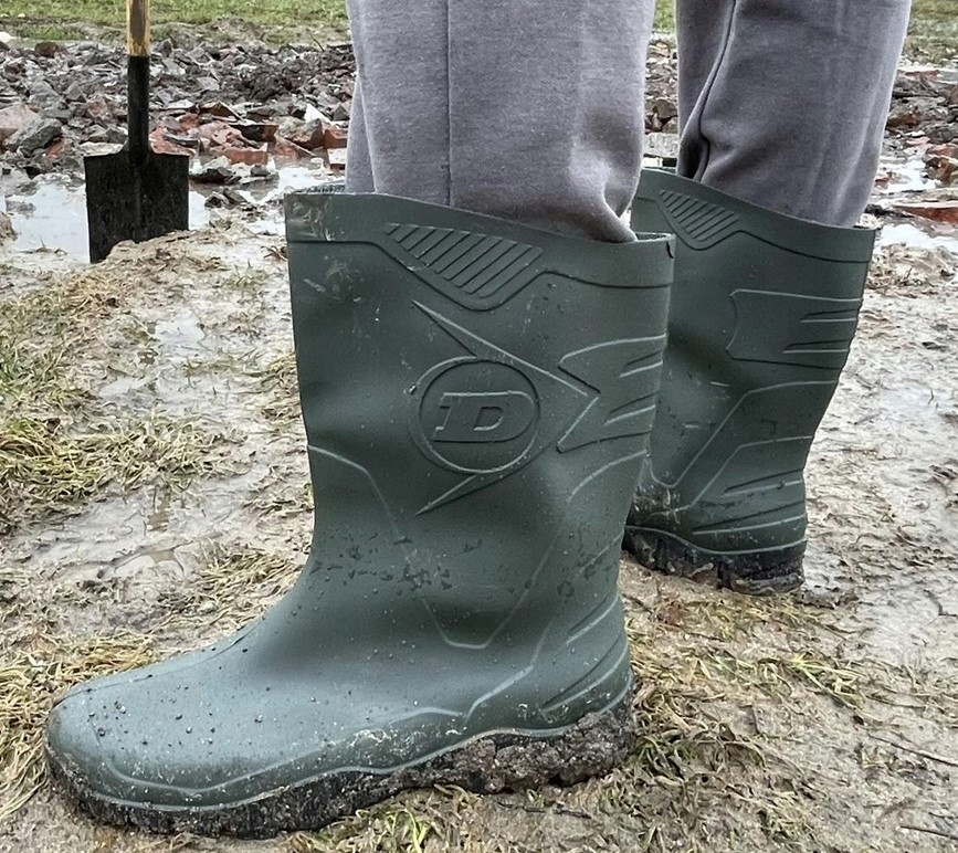 KALOSZE ORYGINALNE GUMOWCE ROBOCZE BUTY DAMSKIE GUMIAKI Odcień khaki