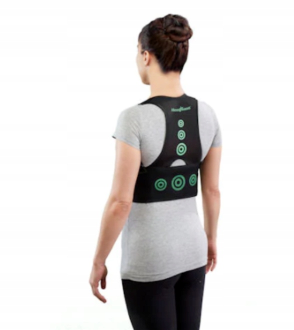 KOREKTOR WAD POSTAWY KRĘGOSŁUPA ORTOPEDYCZNY SZELKI PROSTE PLECY MOCNY