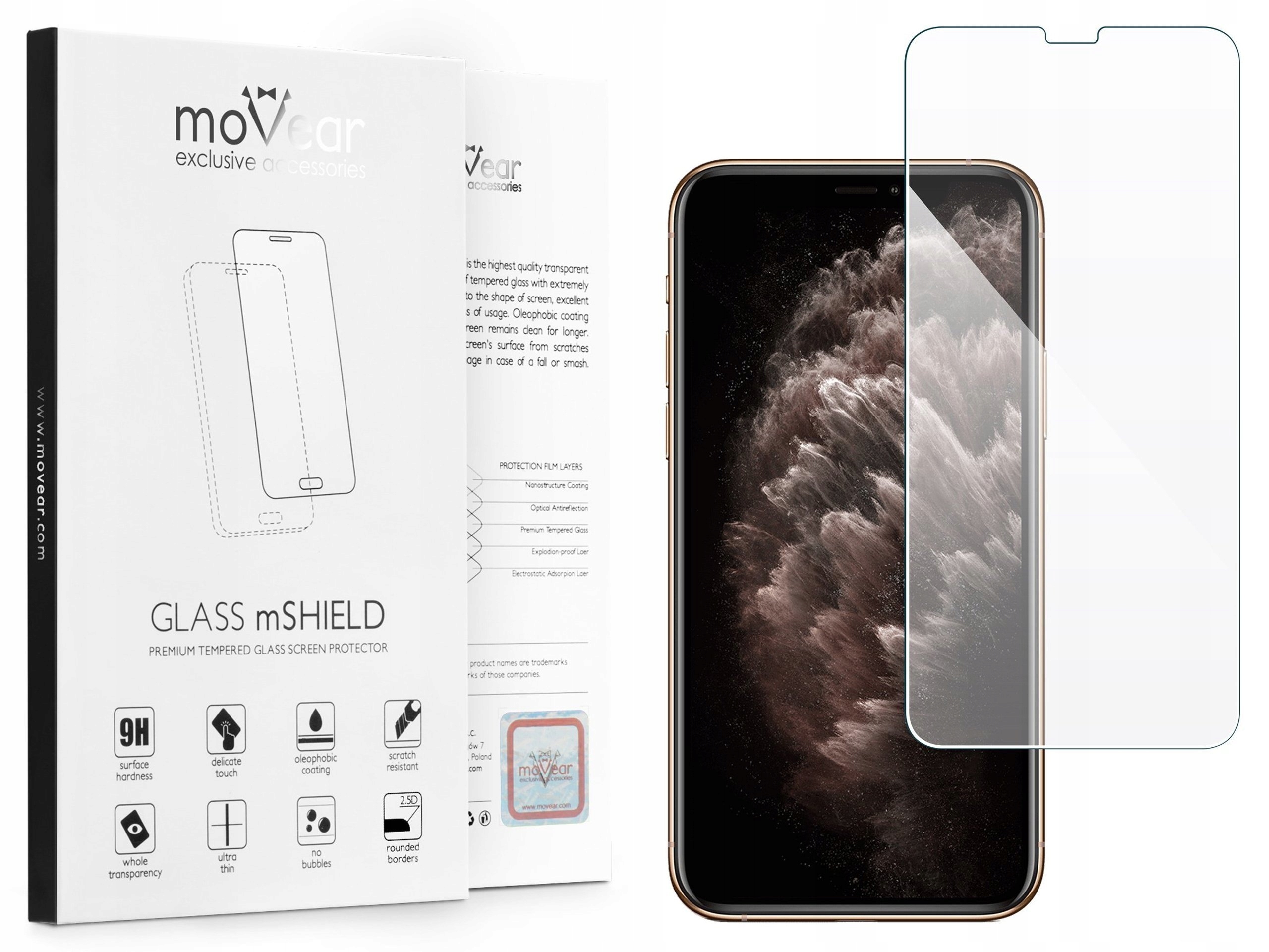 

moVear Szkło hartowane na Apple iPhone 12 Pro / 12