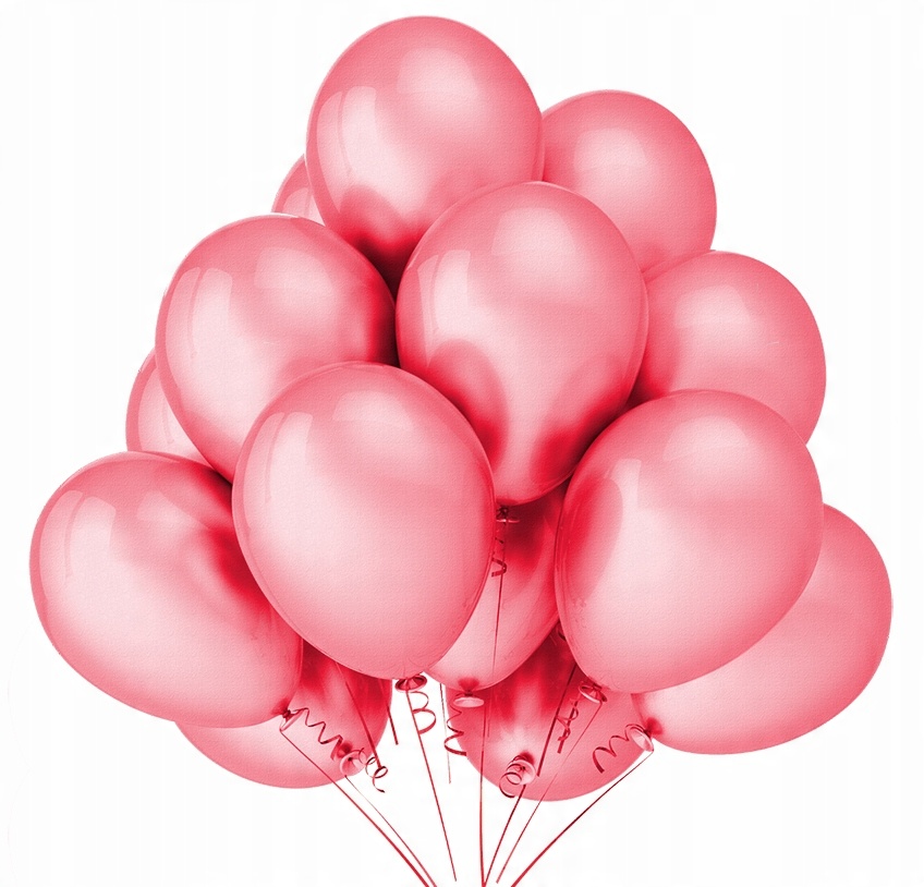 

Balony Metaliczne Perłowe Różowe Roczek Duże 25szt