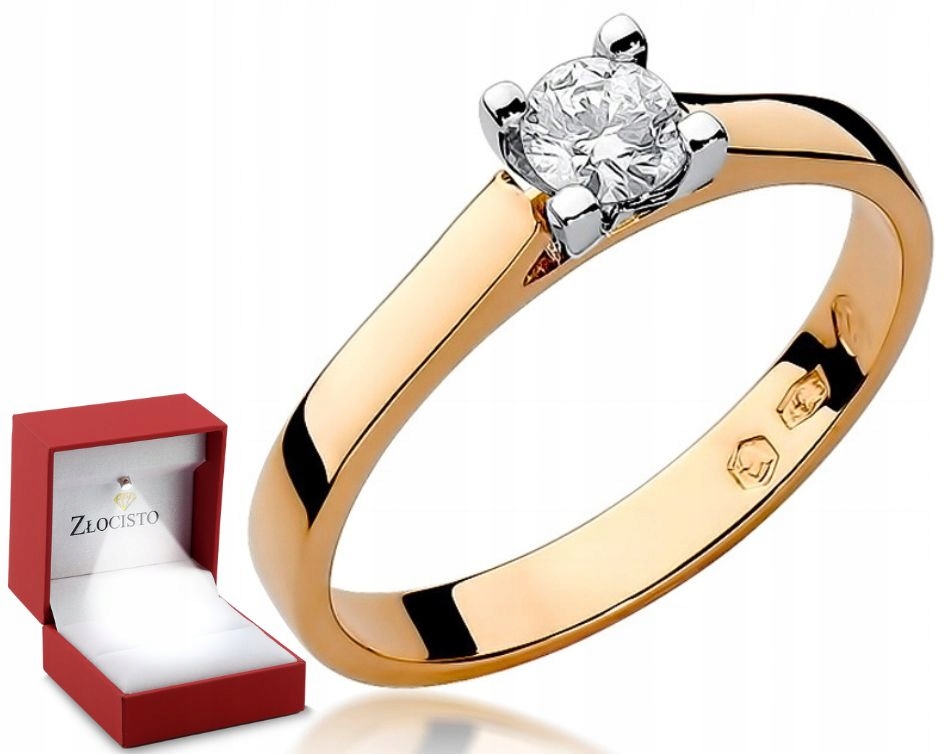 Růžové Zlato Prstýnek Brylant 0,25CT 585 obchod