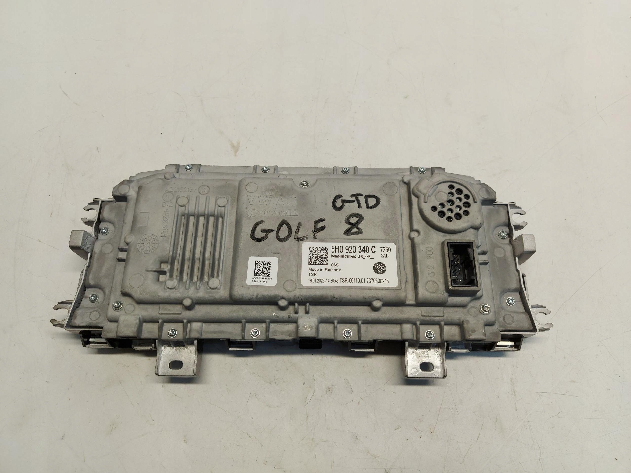 VW GOLF VIII GTD 5H0 Ekran display dials 5H0920340C