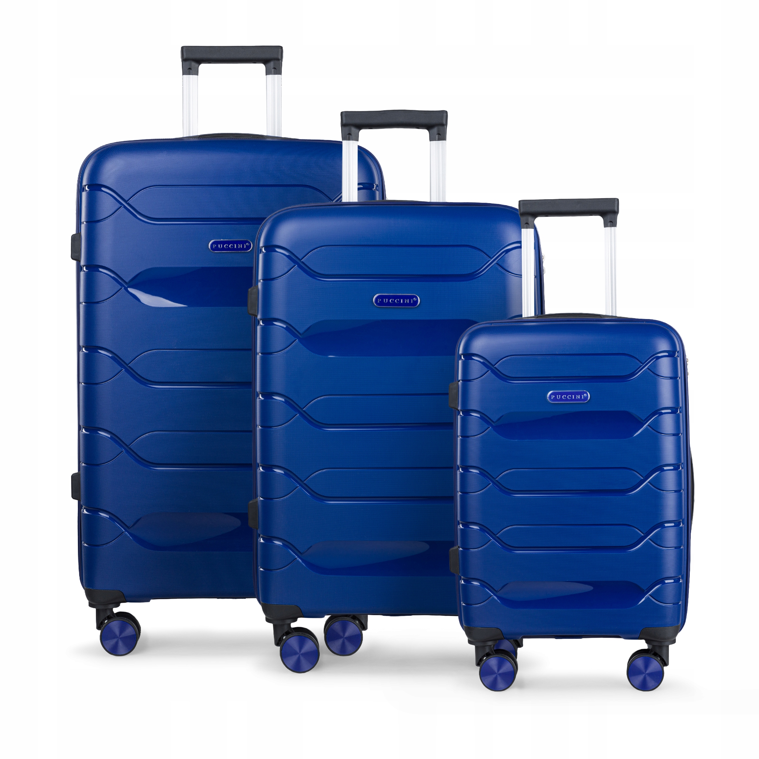 Puccini Sada cestovních kufrů Komplet Polypropylen 3v1 PP020-1-7A