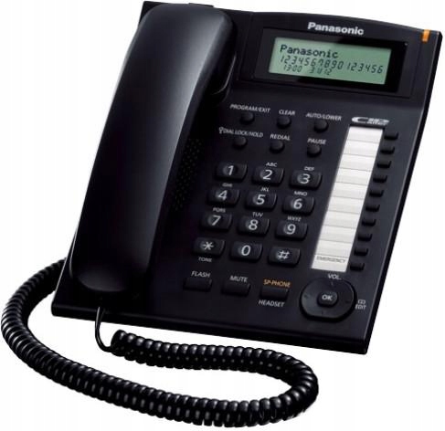 Panasonic KX-TS880FXB jednolinkovy telefon cierny KX-TS880FXB