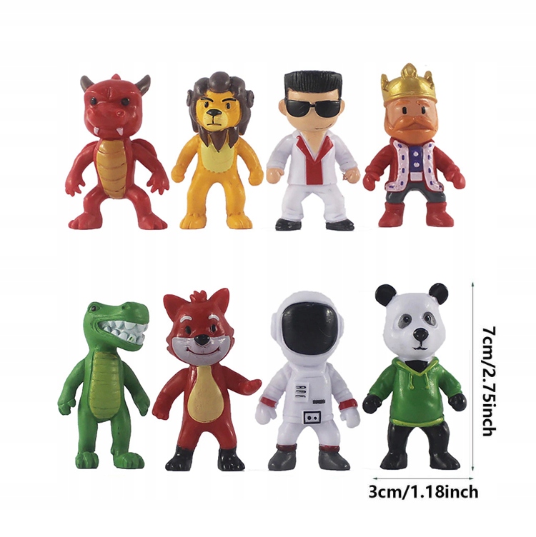 Kit 16 Bonecos Personagens Jogo Stumble Guys 7 Cm - Mega Toys São