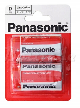 

2 x bateria cynkowo-węglowa Panasonic R20 D