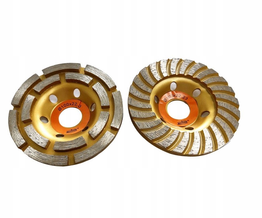 Tarcz garnkowe 100 x 22,2 segment dwurzędowa turbo