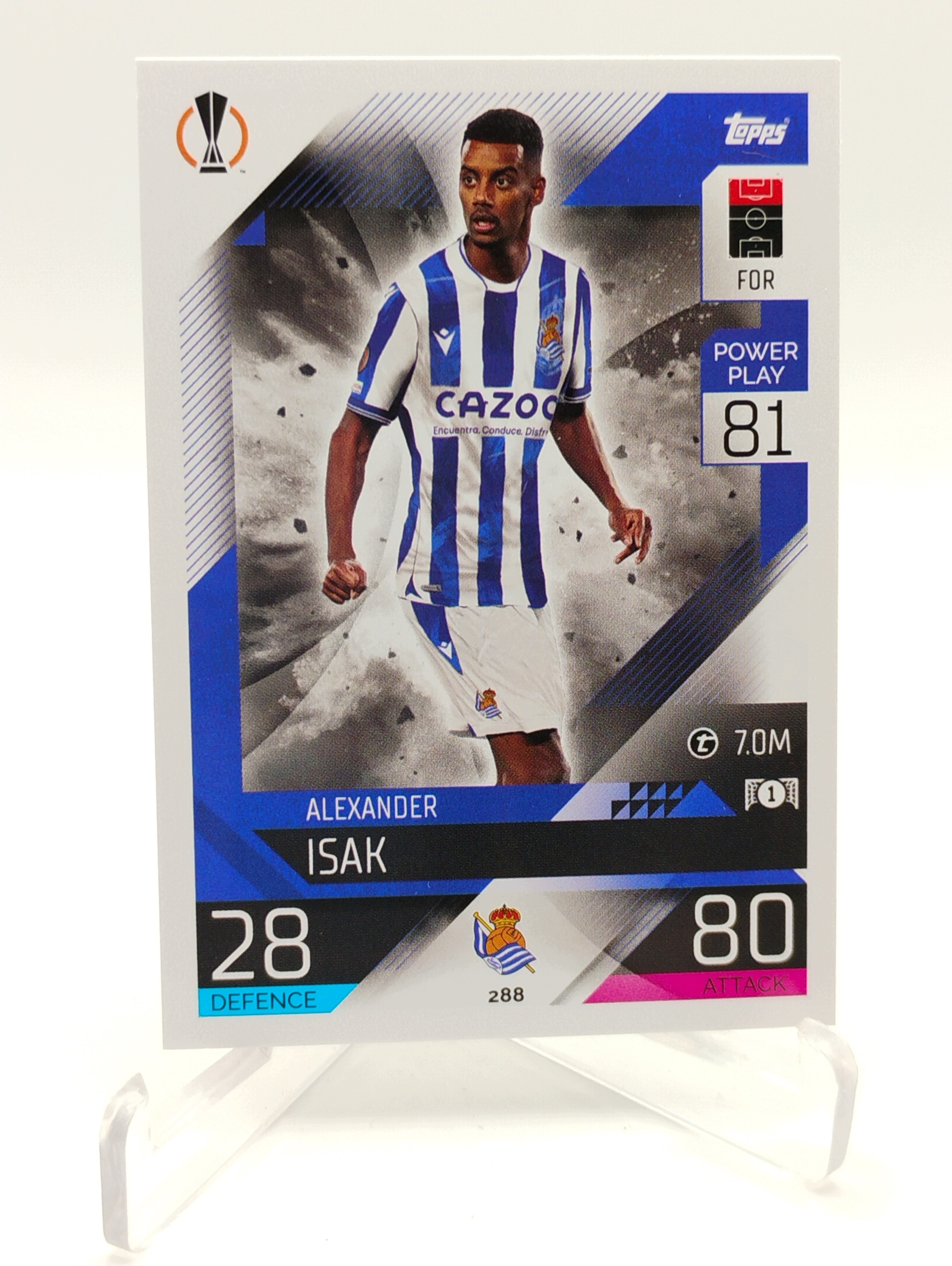 Topps Match Attax 2022-2023 Base Card 288 Alexander Isak Real Sociedad