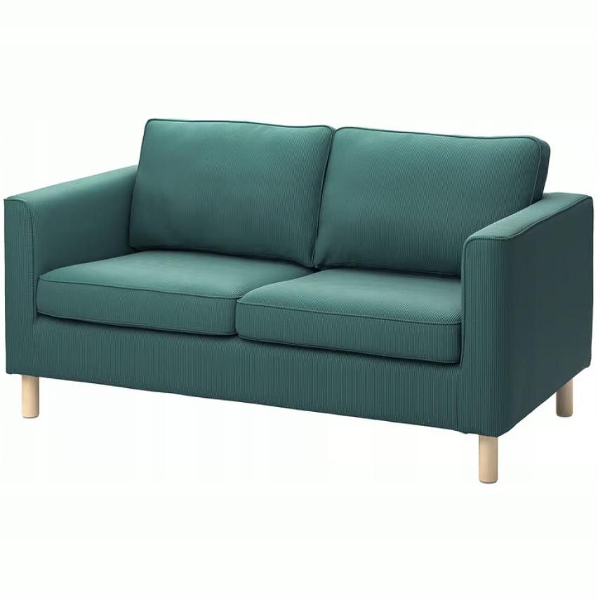 Ikea Parup Pokrytie 2-miestnej pohovky, Kelinge, šedo- tyrkysová