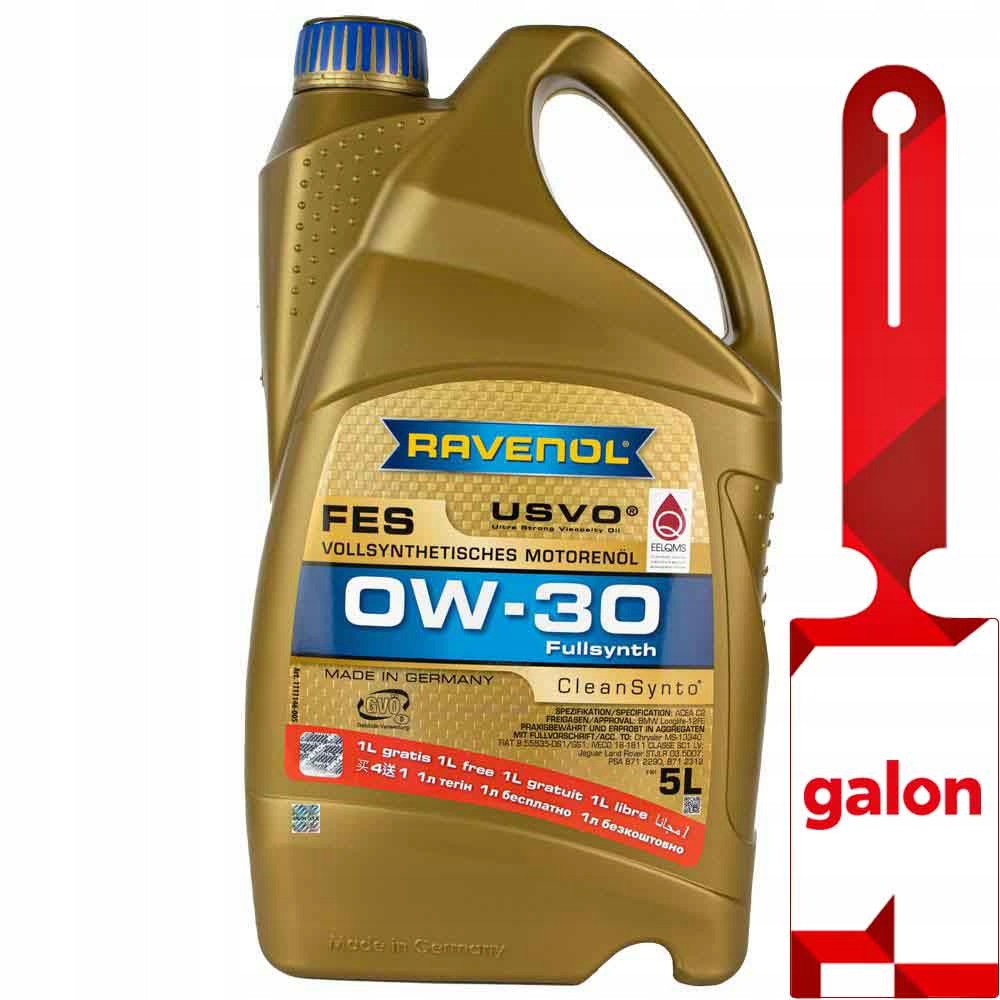 Ravenol Fes 0W30 Usvo 5L syntetyczny olej silnikowy