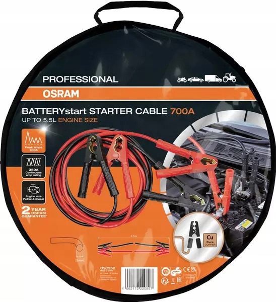 OSRAM STARTERCABLE 700A OSC250 KABLE ROZRUCHOWE
