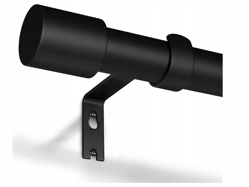 Garnýž Černý Jednotlivý 76-305 cm Průměr 19 mm Kovový teleskopický