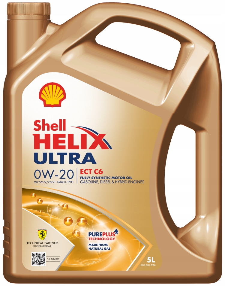 Olej silnikowy Shell Helix Ultra Ect C6 0W-20 5L LL-17FE+ Mb 229.71 229.72