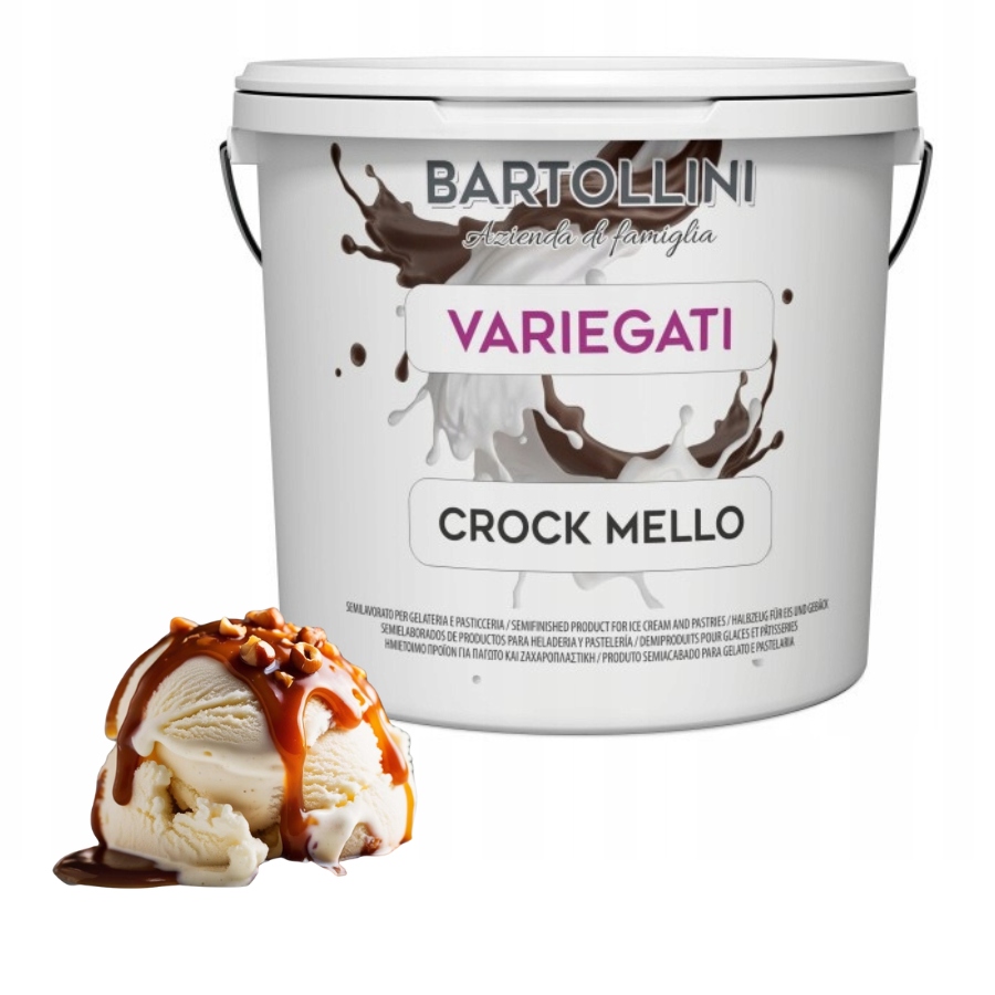 Levně Ořechová čokoládová pasta na zmrzlinové dezerty 3 kg Bartollini