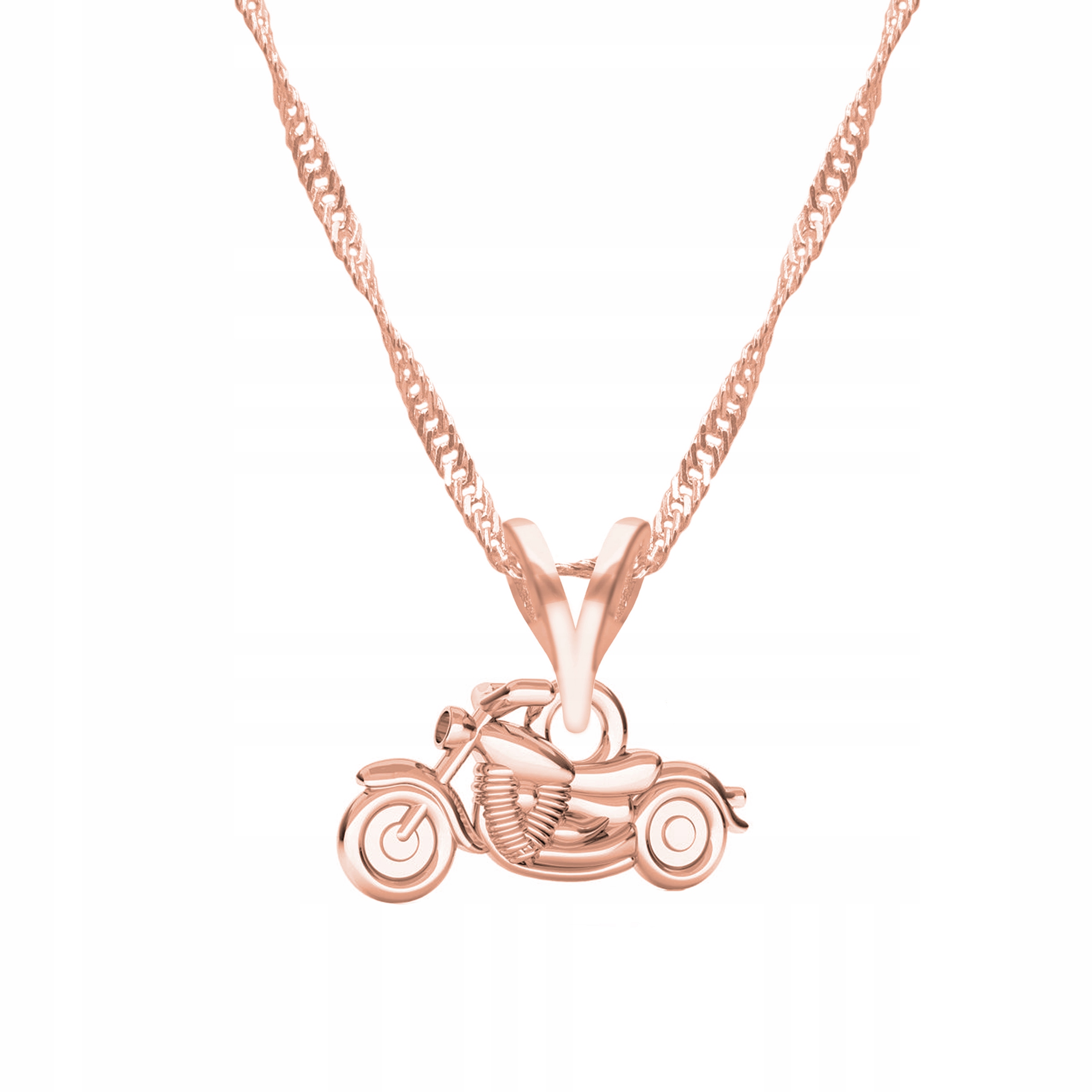 Řetízek zlatý náhrdelník 925 Motorka Motocykl