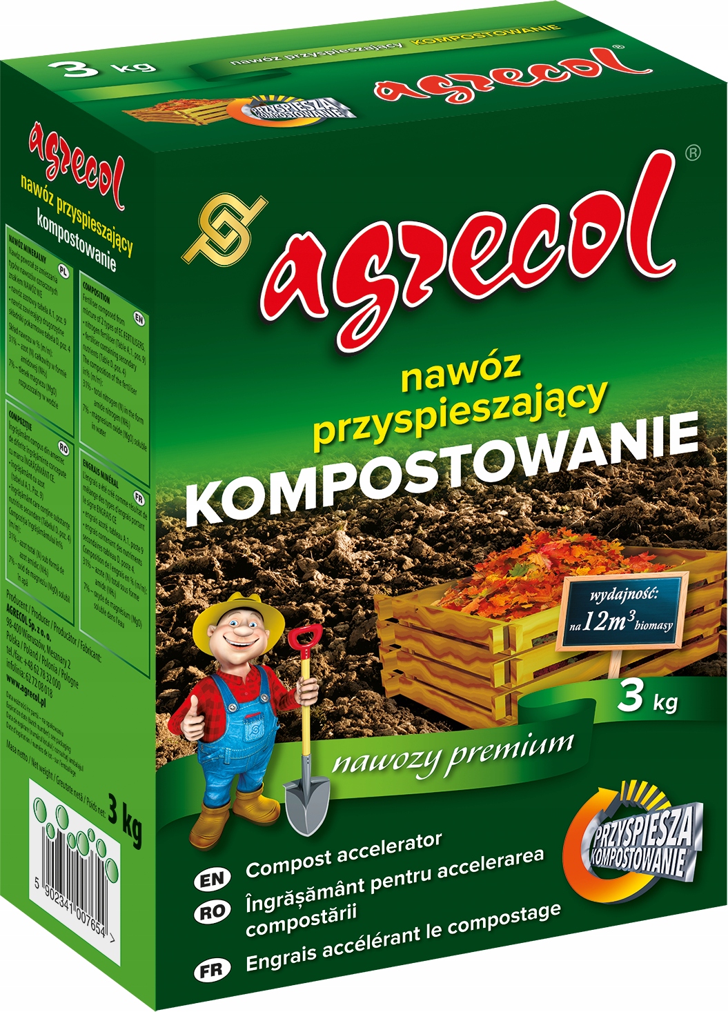 

Nawóz przyspieszający kompostowanie Agrecol 3KG