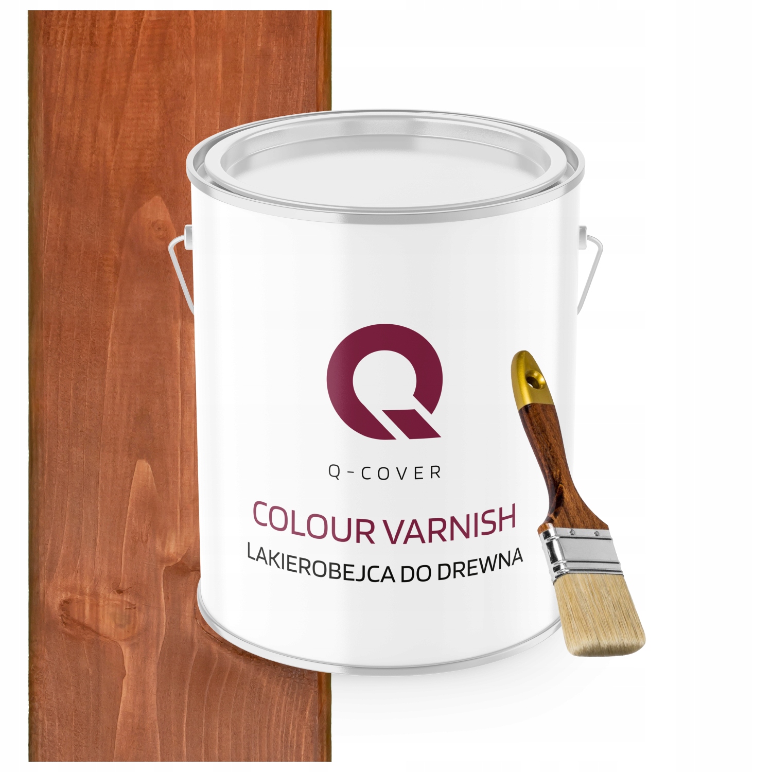 Lakovník Na Dřevěné Prvky 3V1 Ořech Světlý Satén 2,5L Dárek