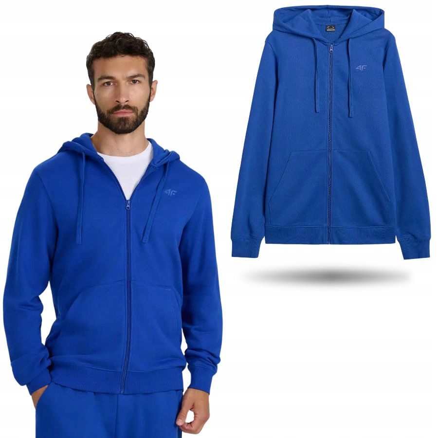 Bluza Męska 4F Dresowa Sportowa Ciepła Na Co Dzień