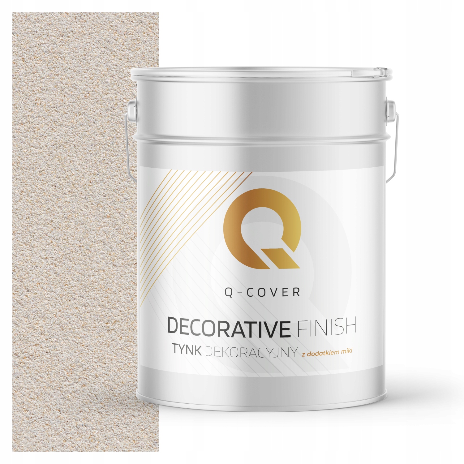 Dekorativní Omítka Barva Béžová Světlá Se Zlatým Pylem D802 15kg Premium