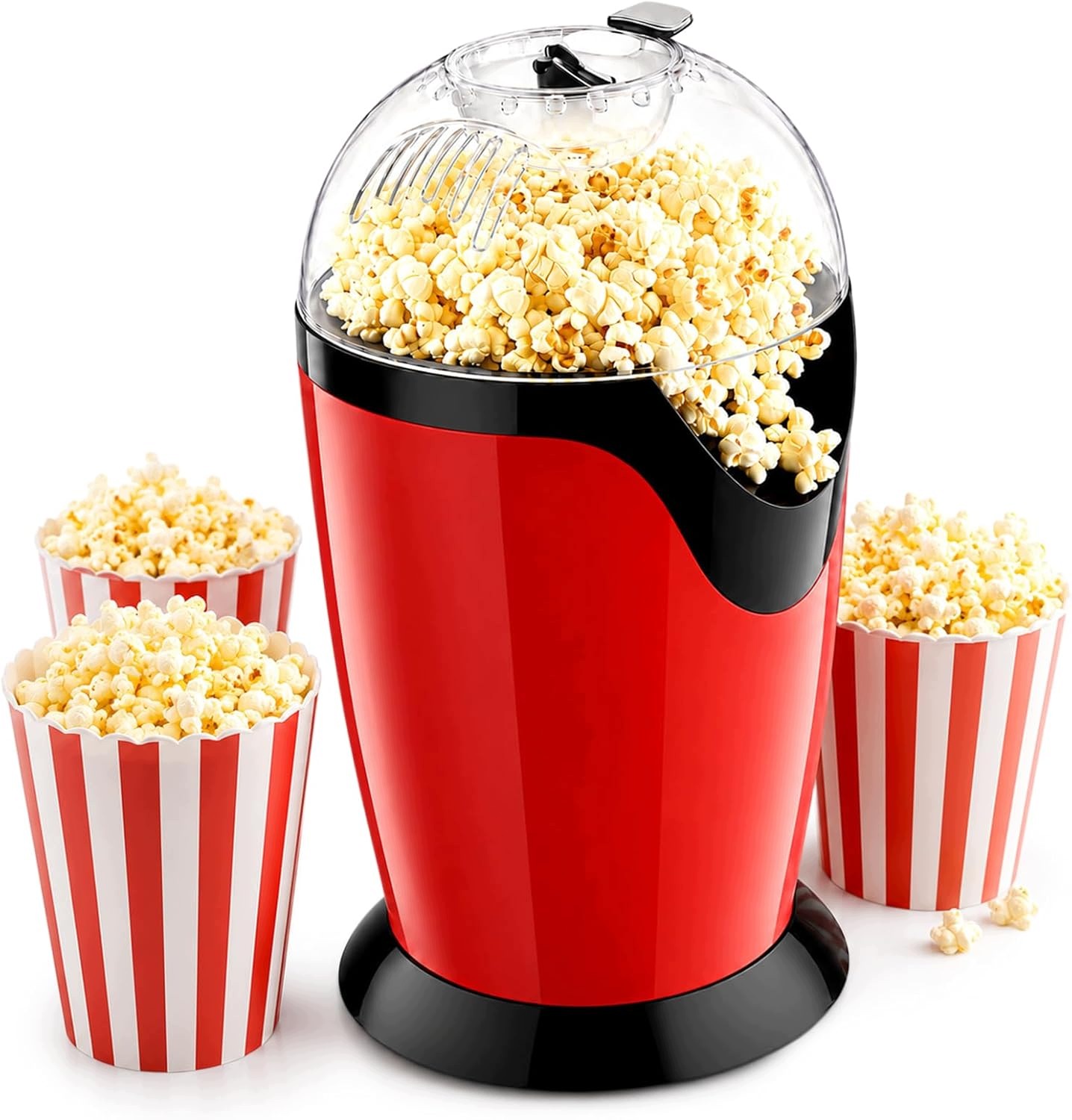 Maszyna Do Popcornu Na Gorące Powietrze 1200W Beztłuszczowa 2-3 Min