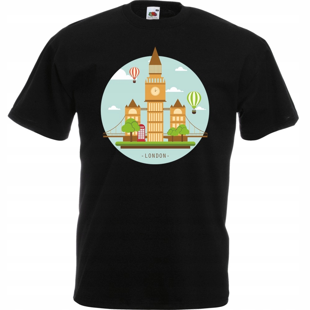 

Koszulka Londyn London Uk Anglia S czarna