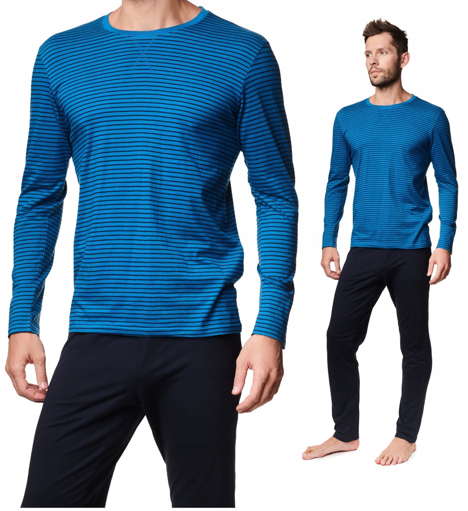 Musk pánské pyžamo s dlouhým rukávem Henderson 39233-55 M, pohodlné