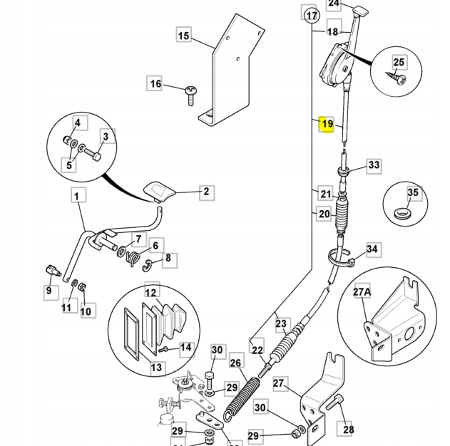 LINKA GAZU JCB KOPARKO LADOWARKA 3CX 4CX Machine type Backhoe loader