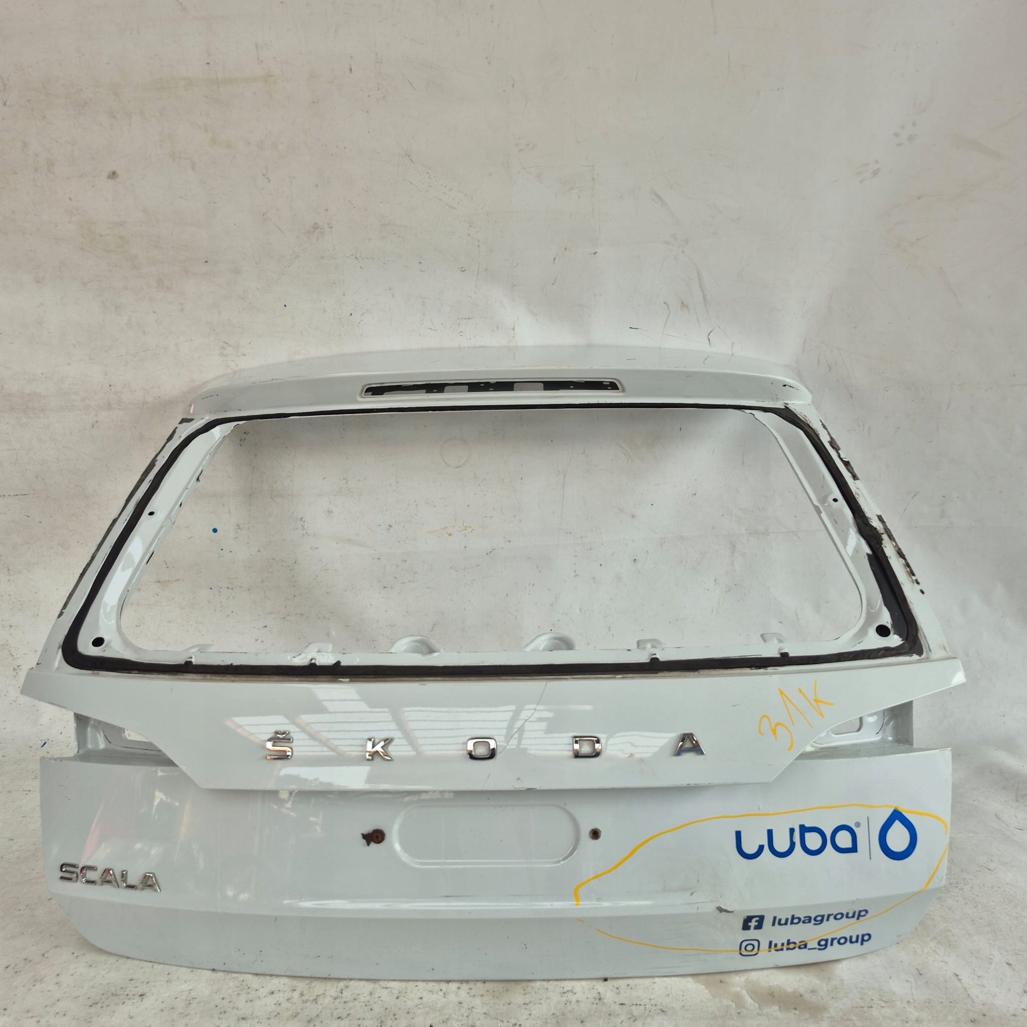 SKODA SCALA 19-> trunk door boot rear part