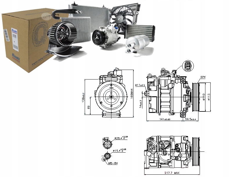 Компрессор кондиционера Audi A4 Allroad