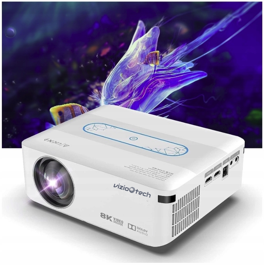 Projektor Full Hd 4K 12000lm WiFi Android Taška Hdmi kabel 1 m