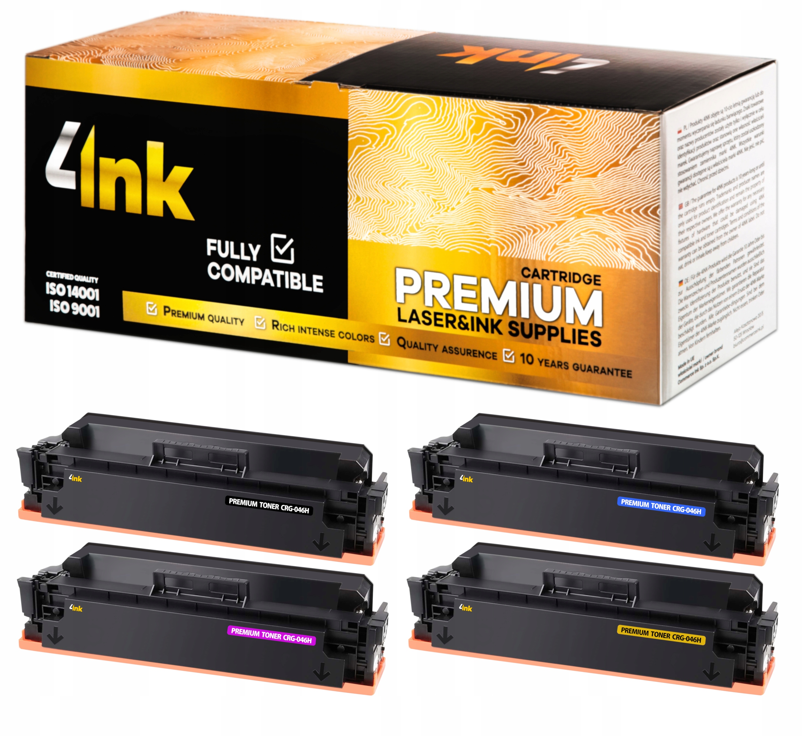 

4x Toner Do Canon Mf 734Cdw 735Cdw 735Cdwt 735Cx