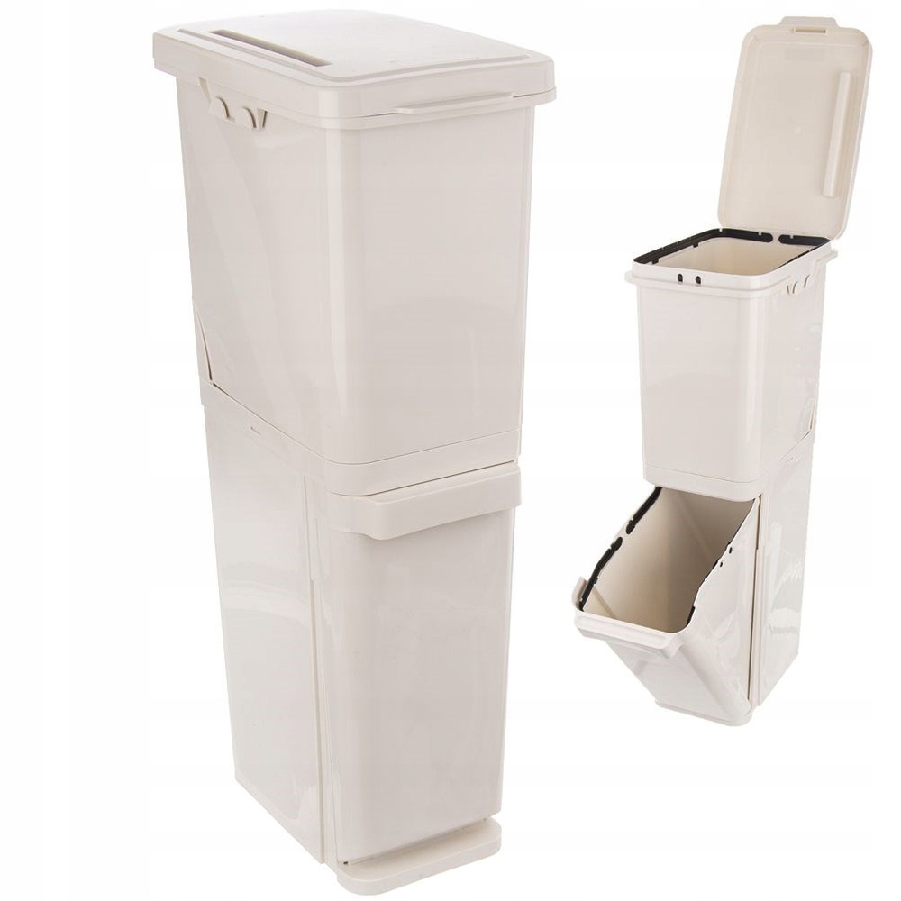 Levně Plastový koš na třídění odpadu 2x17,5 l