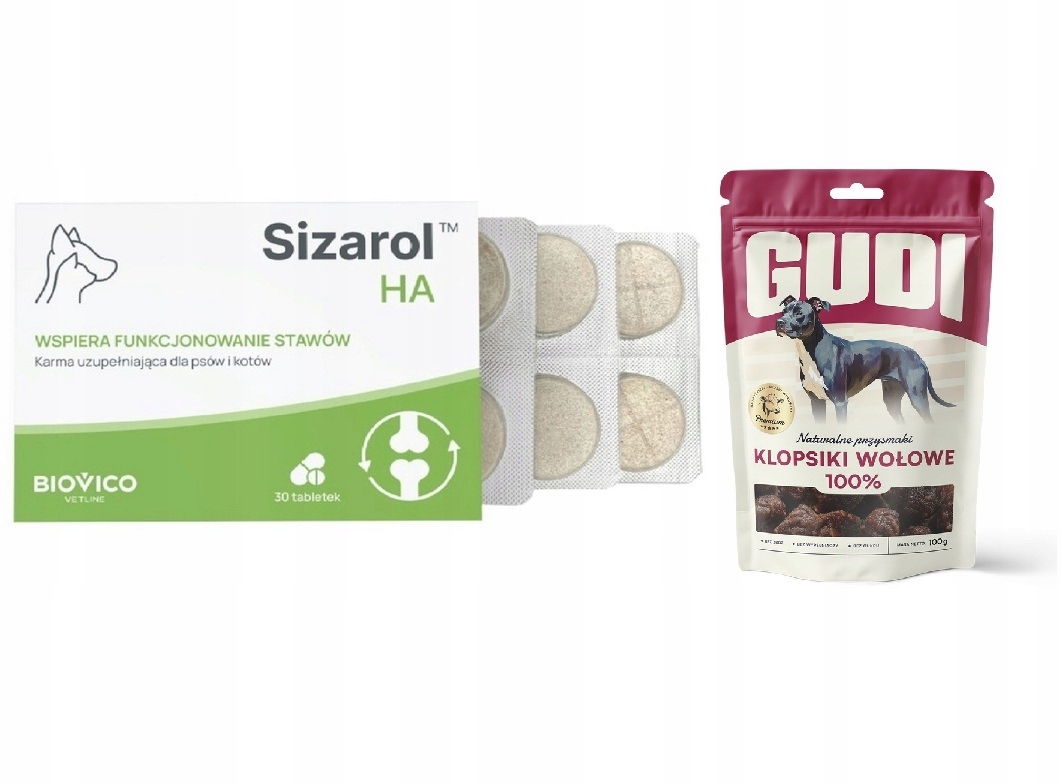 Sizarol Complex Ha 30 tabl Na Stawy dla Psa i Kota Przysmak Gudi