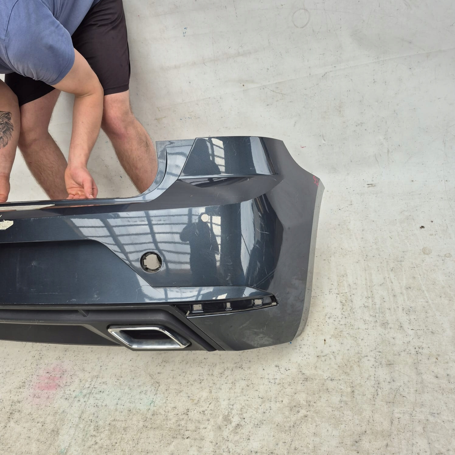 SEAT IBIZA V 6F FR 17- bumper rear part rear PDC
