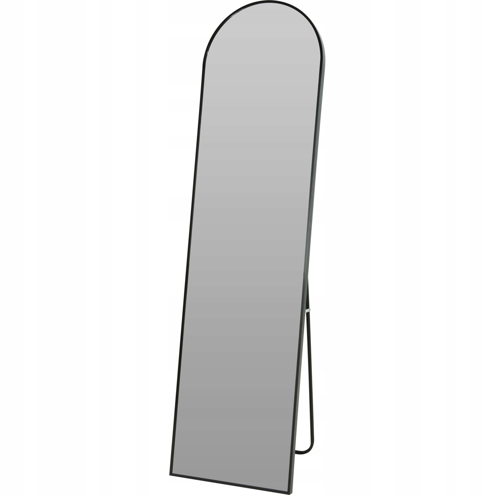 Volně stojící zrcadlo, 150 cm, černá
