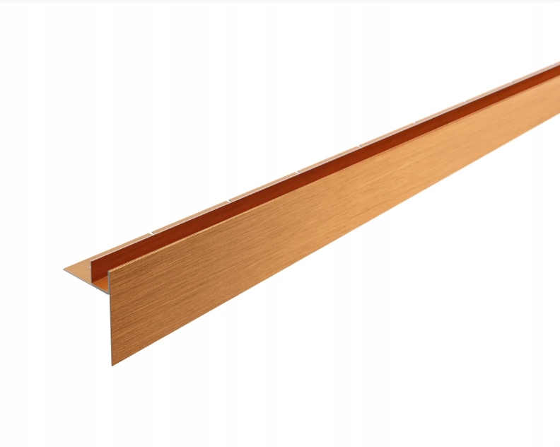 Spádová lišta do sprchového koutu Pravá měděná matná 120 cm