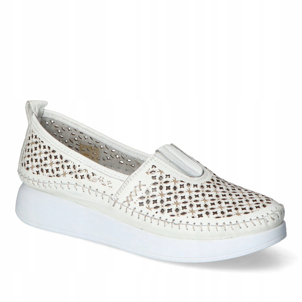 Nazouvací polobotky T.Sokolski Bílé lico Přírodní kůže 36