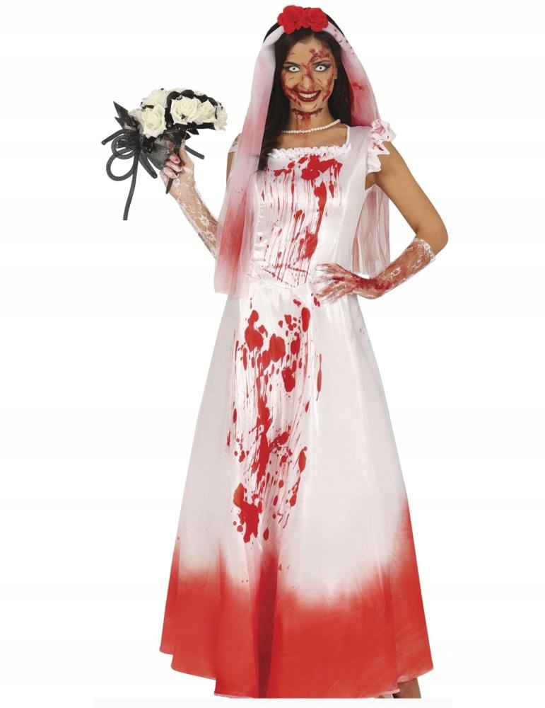 Kostým Zakrvácená nevěsta M Halloween Horor