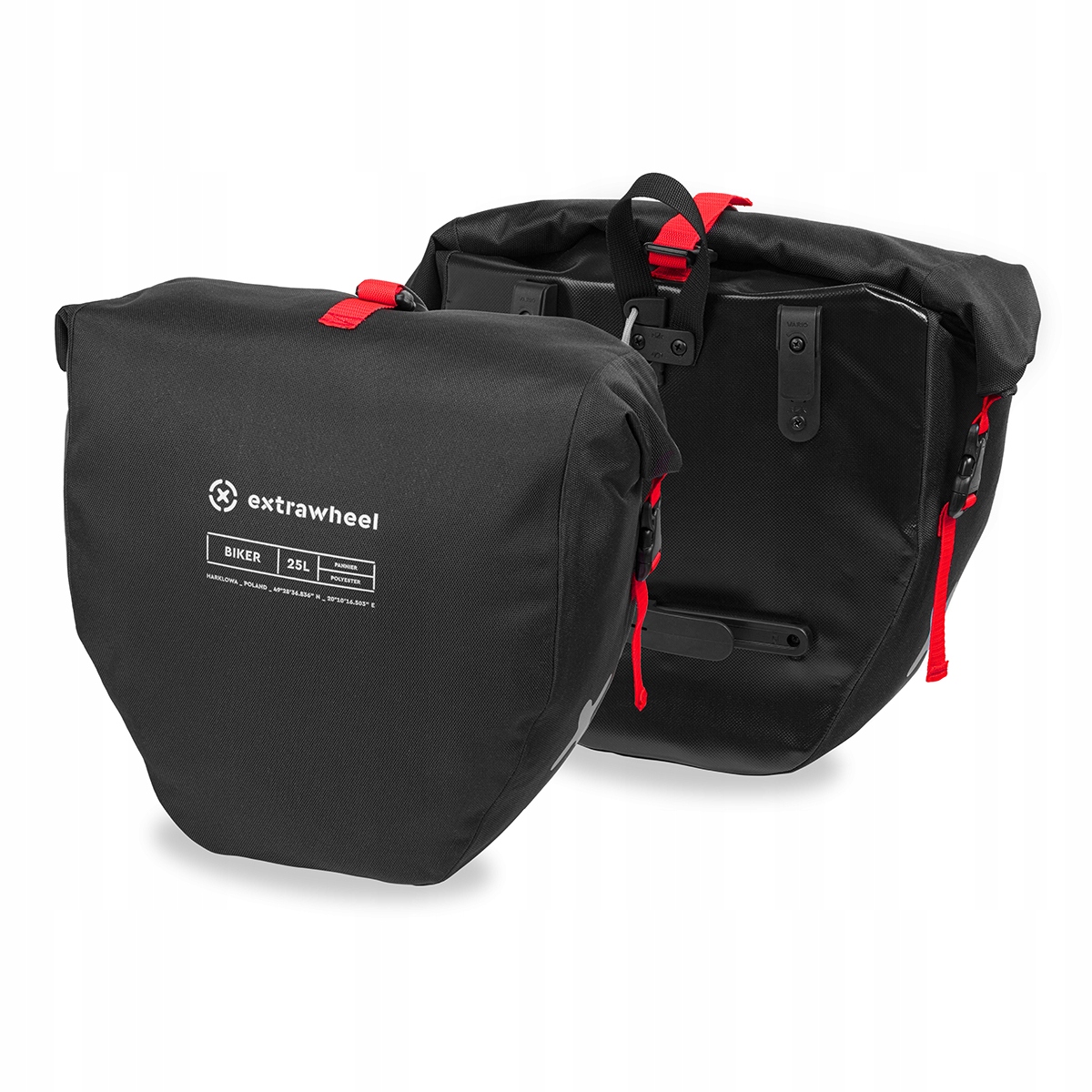 

Sakwy Tylne Extrawheel Biker Black 50L Polyester